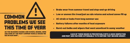 Car care for back to school preparation