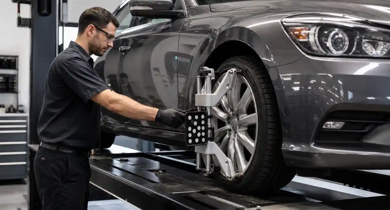 uneven tire wear from poor wheel alignment