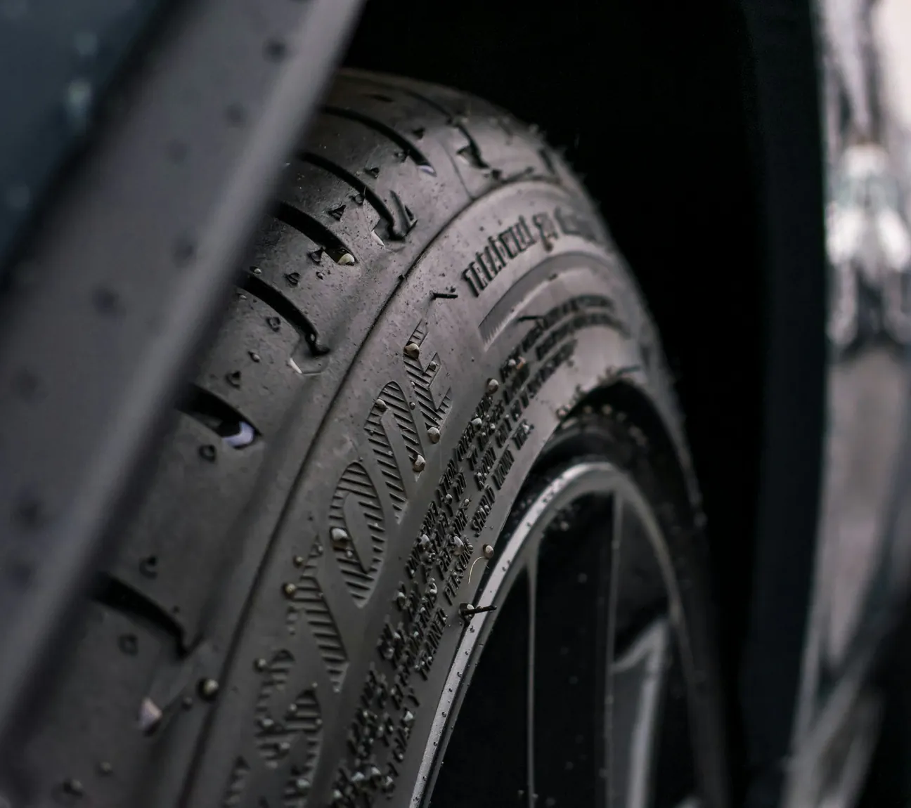 Tire Tread Check checking tire tread before wet fall roads